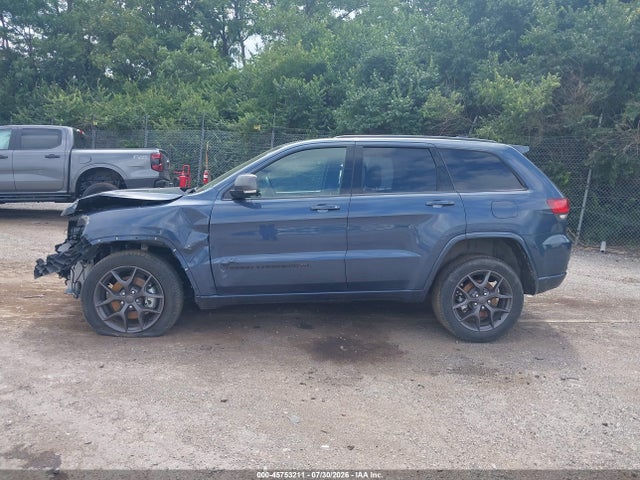 45753211 :رقم المزاد ، 1C4RJFBG5MC612359 vin ، 2021 Jeep Grand Cherokee 80th Anniversary 4x4 مزاد بيع