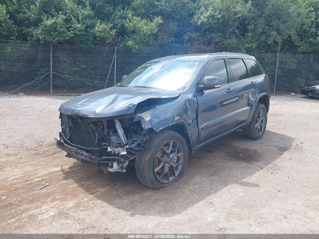 45753211 :رقم المزاد ، 1C4RJFBG5MC612359 vin ، 2021 Jeep Grand Cherokee 80th Anniversary 4x4 مزاد بيع