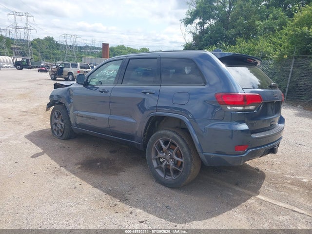45753211 :رقم المزاد ، 1C4RJFBG5MC612359 vin ، 2021 Jeep Grand Cherokee 80th Anniversary 4x4 مزاد بيع