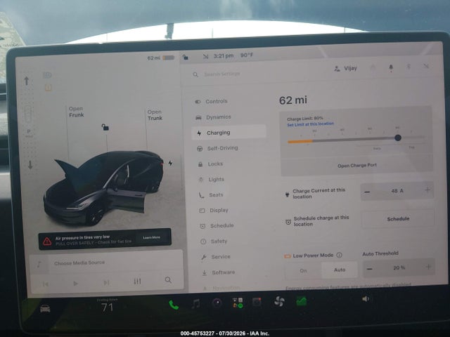 Продаж на аукціоні авто 2025 Tesla Model 3 Long Range Rear-wheel Drive/standard Rear-wheel Drive, vin: 5YJ3E1EA3SF953232, номер лоту: 45753227