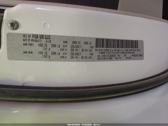 Chrysler Pacifica Hybrid Touring Plus 2018 2C4RC1H73JR289727 Image 9