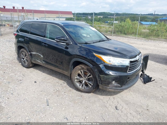 Продажа на аукционе авто 2016 Toyota Highlander Xle V6, vin: 5TDJKRFH3GS504016, номер лота: 45753442