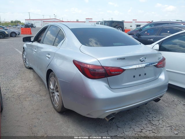 Продажа на аукционе авто 2018 Infiniti Q50 3.0t Luxe, vin: JN1EV7AP6JM350970, номер лота: 45753495