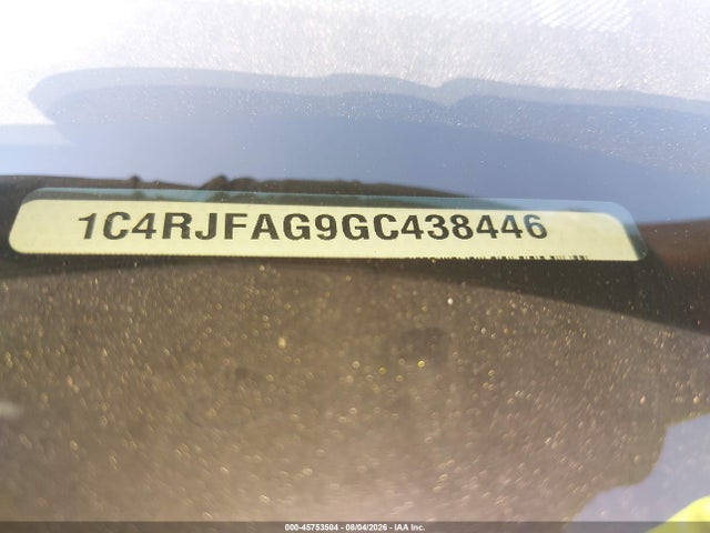 45753504 :رقم المزاد ، 1C4RJFAG9GC438446 vin ، 2016 Jeep Grand Cherokee Laredo مزاد بيع