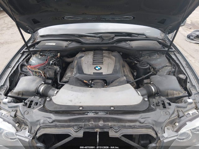 2007 Bmw 750li მანქანა იყიდება აუქციონზე, vin: WBAHN83557DT69091, აუქციონის ნომერი: 45753591