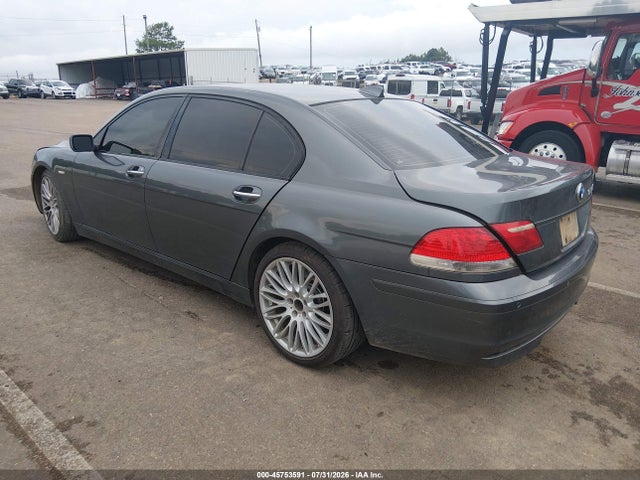 2007 Bmw 750li მანქანა იყიდება აუქციონზე, vin: WBAHN83557DT69091, აუქციონის ნომერი: 45753591