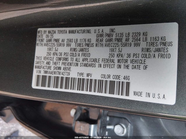 Aukcja sprzedaży 2026 Mazda Cx-50 Hybrid Premium Plus, vin: 7MMVAAEWXTN142739, numer aukcji: 45753600