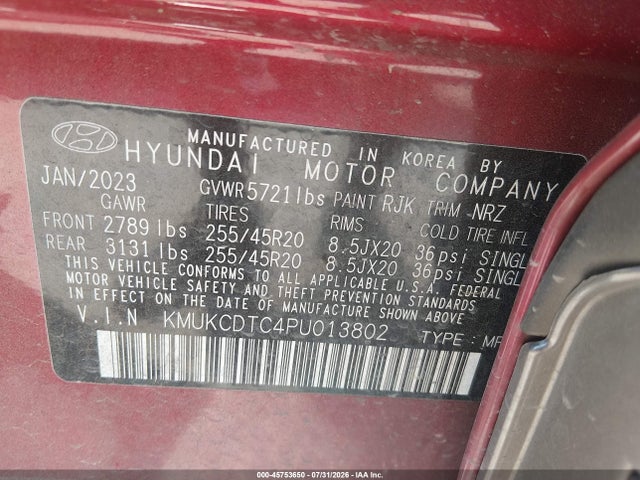 Продажа на аукционе авто 2023 Genesis Gv60 Advanced Awd, vin: KMUKCDTC4PU013802, номер лота: 45753650