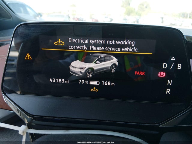 Продажа на аукционе авто 2021 Volkswagen Id.4 Pro S, vin: WVGTMPE25MP055962, номер лота: 45753666