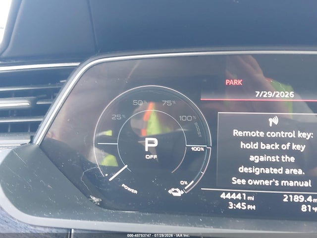 45753747 :رقم المزاد ، WA1VAAGE4MB016135 vin ، 2021 Audi E-tron Prestige Quattro مزاد بيع