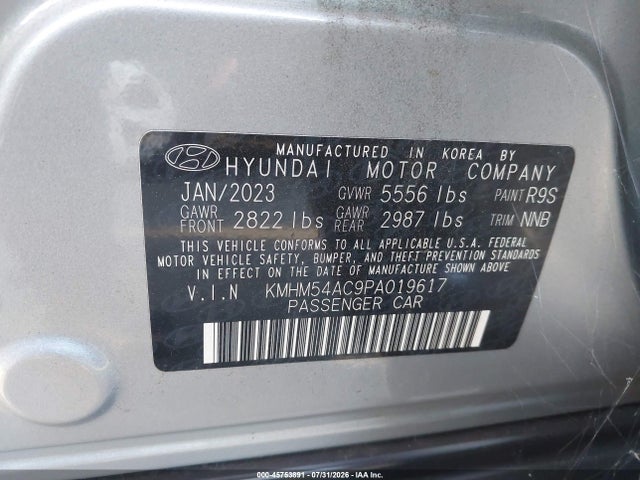 KMHM54AC9PA019617 Hyundai Ioniq 6 Limited