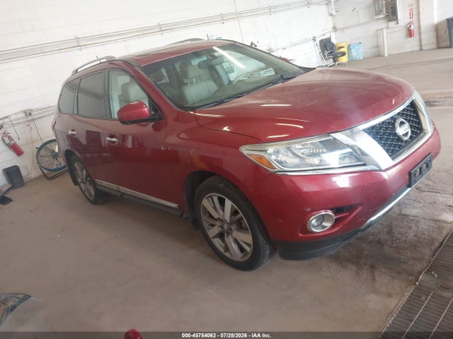 2014 Nissan Pathfinder Platinum მანქანა იყიდება აუქციონზე, vin: 5N1AR2MM1EC666322, აუქციონის ნომერი: 45754062