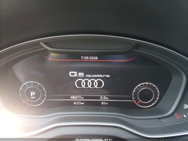 45754082 :رقم المزاد ، WA1ANAFY0J2213037 vin ، 2018 Audi Q5 2.0t Premium/2.0t Tech Premium مزاد بيع