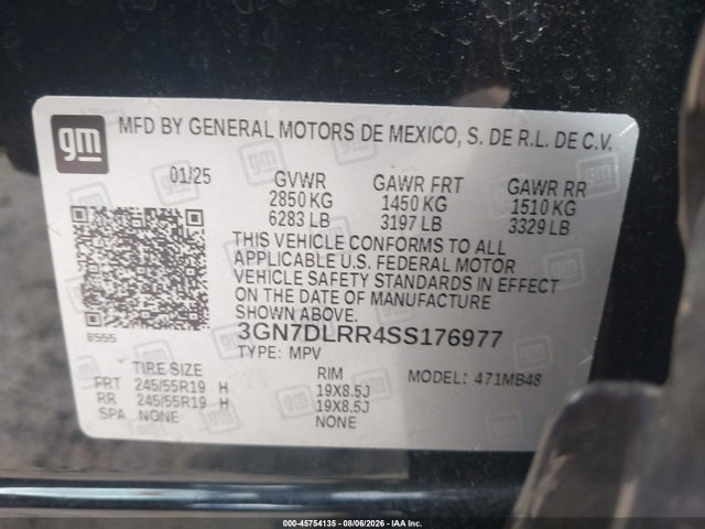 Chevrolet Equinox Ev Lt 2025 3GN7DLRR4SS176977 Image 9