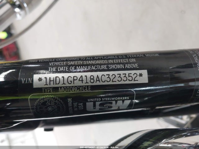 Продаж на аукціоні авто 2010 Harley-davidson Fxdwg, vin: 1HD1GP418AC323352, номер лоту: 45754287