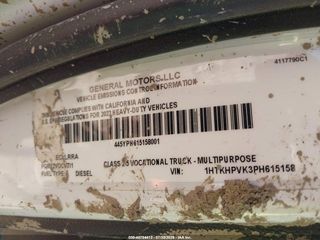 2023 Chevrolet Silverado Md Work Truck მანქანა იყიდება აუქციონზე, vin: 1HTKHPVK3PH615158, აუქციონის ნომერი: 45754413