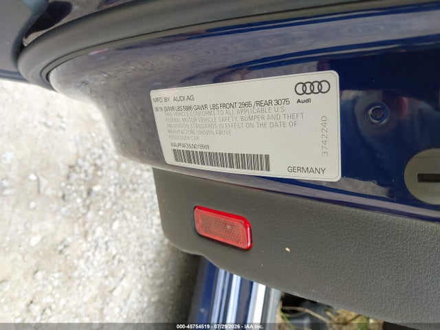 Aukcja sprzedaży 2020 Audi S7 Sportback Premium Plus Tfsi Quattro Tiptronic, vin: WAUPFAF26LN019569, numer aukcji: 45754519
