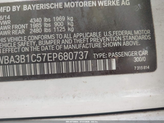 WBA3B1C57EP680737 BMW 320i