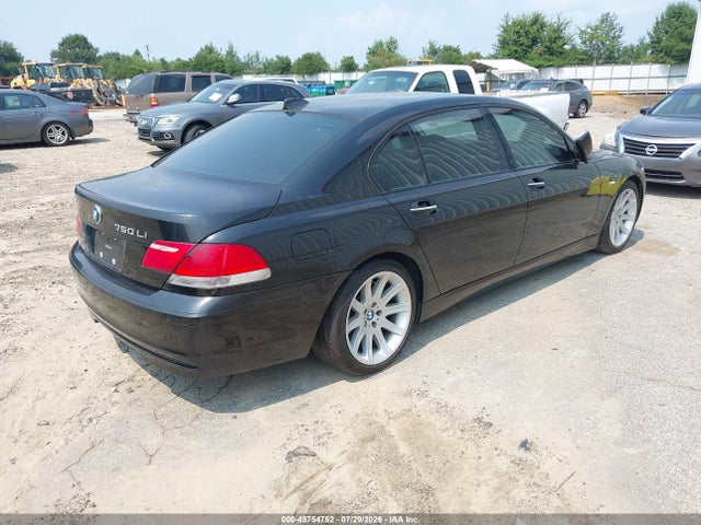45754752 :رقم المزاد ، WBAHN83567DT67933 vin ، 2007 Bmw 750li مزاد بيع