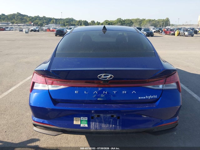 Продажа на аукционе авто 2022 Hyundai Elantra Hybrid Blue, vin: KMHLM4AJXNU031722, номер лота: 45755103