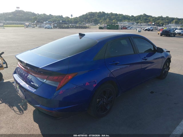 Продажа на аукционе авто 2022 Hyundai Elantra Hybrid Blue, vin: KMHLM4AJXNU031722, номер лота: 45755103