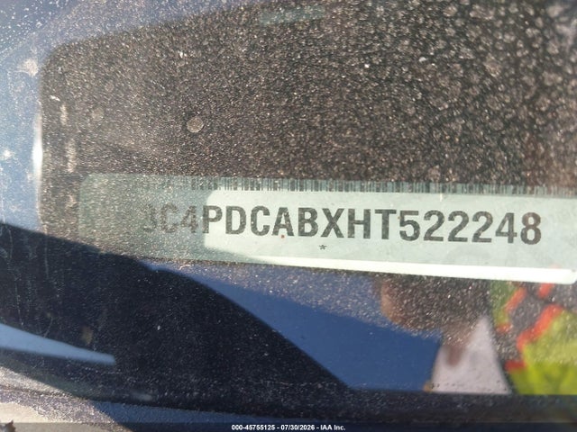 Aukcja sprzedaży 2017 Dodge Journey Se, vin: 3C4PDCABXHT522248, numer aukcji: 45755125