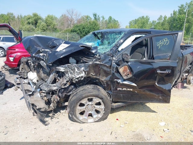 45755133 :رقم المزاد ، 1C6SRFMT5KN514929 vin ، 2019 Ram 1500 Big Horn/lone Star  4x4 6'4 Box مزاد بيع