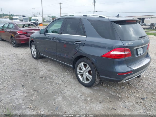 Продаж на аукціоні авто 2012 Mercedes-benz Ml 350 Bluetec 4matic, vin: 4JGDA2EB9CA026143, номер лоту: 45755167