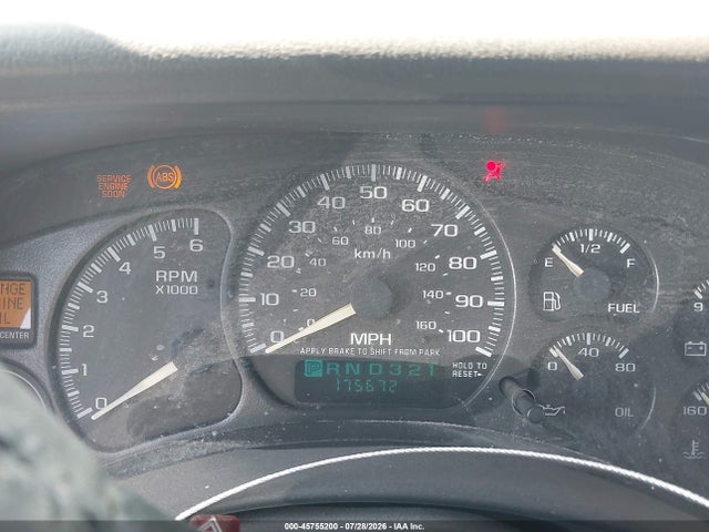 Продаж на аукціоні авто 2002 Chevrolet Tahoe Lt, vin: 1GNEC13T62R129892, номер лоту: 45755200