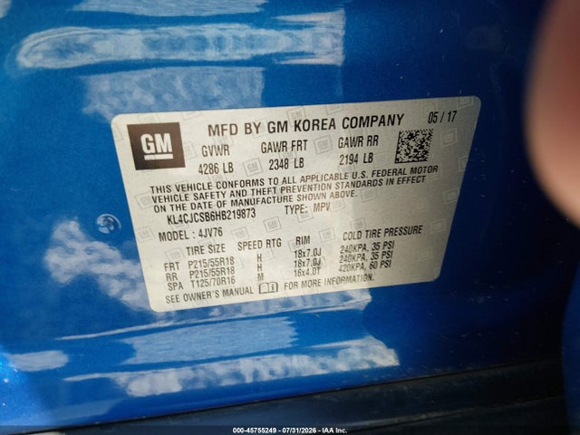 Buick Encore Essence 2017 KL4CJCSB6HB219873 Image 9
