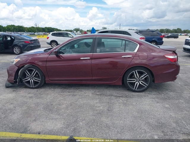 2017 Honda Accord Sport მანქანა იყიდება აუქციონზე, vin: 1HGCR2F57HA143603, აუქციონის ნომერი: 45755345