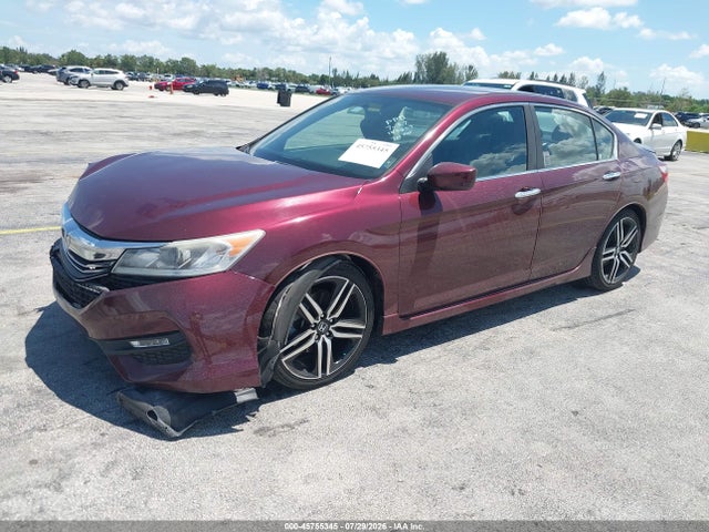 2017 Honda Accord Sport მანქანა იყიდება აუქციონზე, vin: 1HGCR2F57HA143603, აუქციონის ნომერი: 45755345