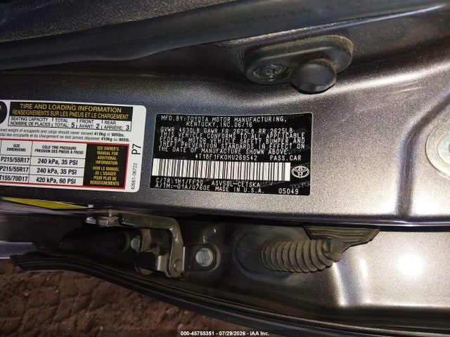 4T1BF1FK0HU269542 Toyota CAMRY SE