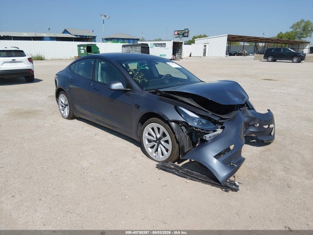 45755397 :رقم المزاد ، 5YJ3E1EA7NF356315 vin ، 2022 Tesla Model 3 Rear-wheel Drive مزاد بيع