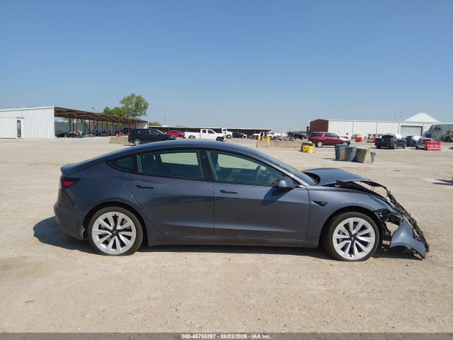 45755397 :رقم المزاد ، 5YJ3E1EA7NF356315 vin ، 2022 Tesla Model 3 Rear-wheel Drive مزاد بيع