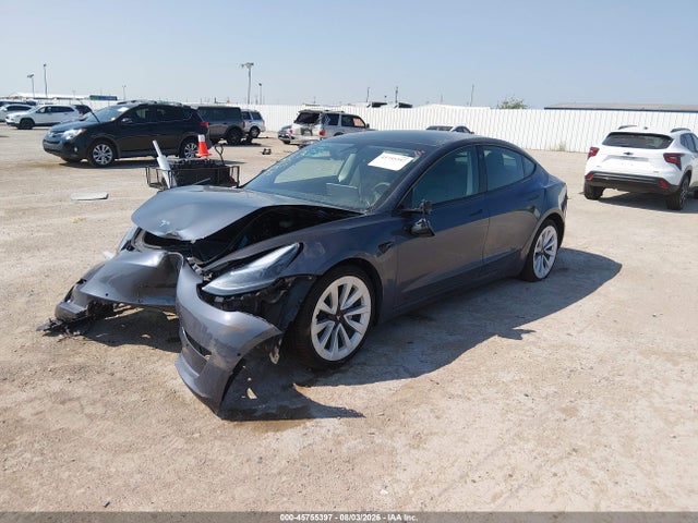 45755397 :رقم المزاد ، 5YJ3E1EA7NF356315 vin ، 2022 Tesla Model 3 Rear-wheel Drive مزاد بيع