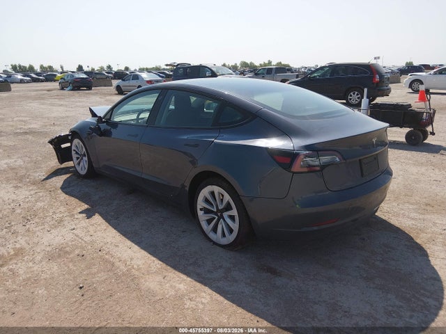45755397 :رقم المزاد ، 5YJ3E1EA7NF356315 vin ، 2022 Tesla Model 3 Rear-wheel Drive مزاد بيع