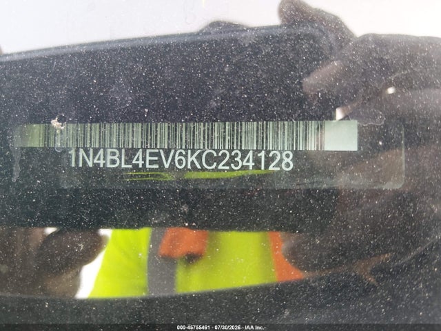 Nissan Altima 2.5 Sl 2019 1N4BL4EV6KC234128 Image 9