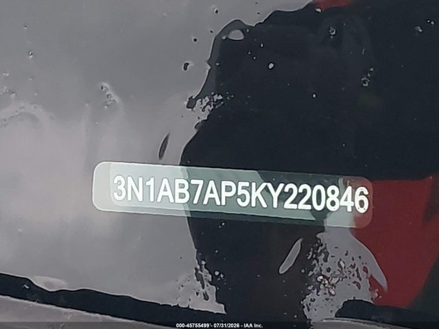 Aukcja sprzedaży 2019 Nissan Sentra Sv, vin: 3N1AB7AP5KY220846, numer aukcji: 45755499