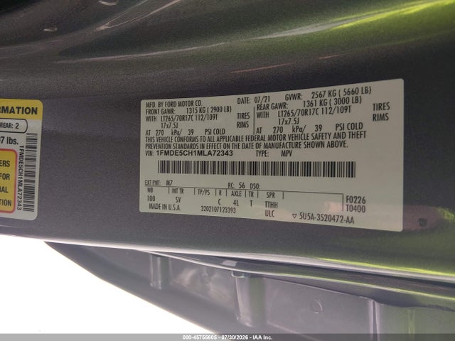 Ford Bronco Black Diamond 2021 1FMDE5CH1MLA72343 Image 9
