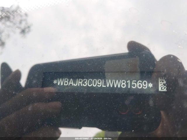 Aukcja sprzedaży 2020 Bmw 530i, vin: WBAJR3C09LWW81569, numer aukcji: 45755667