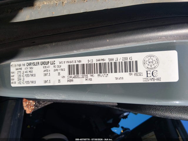 Продажа на аукционе авто 2014 Jeep Wrangler Sahara, vin: 1C4AJWBG5EL132725, номер лота: 45755770