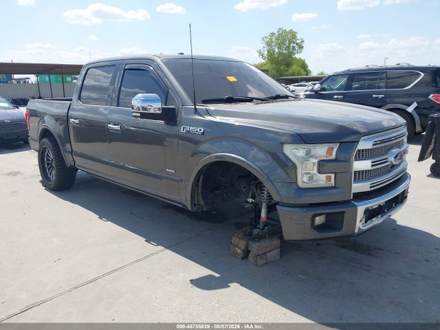45755839 :رقم المزاد ، 1FTEW1CG1FFC21826 vin ، 2015 Ford F-150 Platinum مزاد بيع