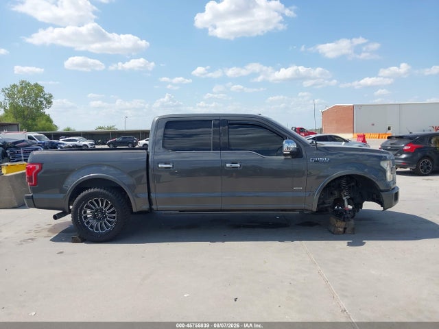 45755839 :رقم المزاد ، 1FTEW1CG1FFC21826 vin ، 2015 Ford F-150 Platinum مزاد بيع