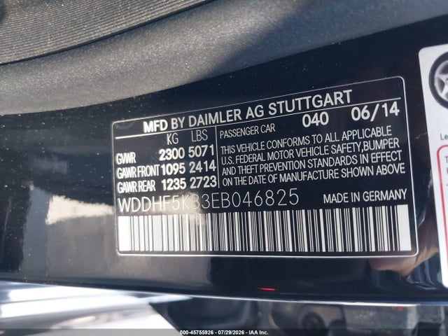 WDDHF5KB3EB046825 Mercedes-Benz E 350