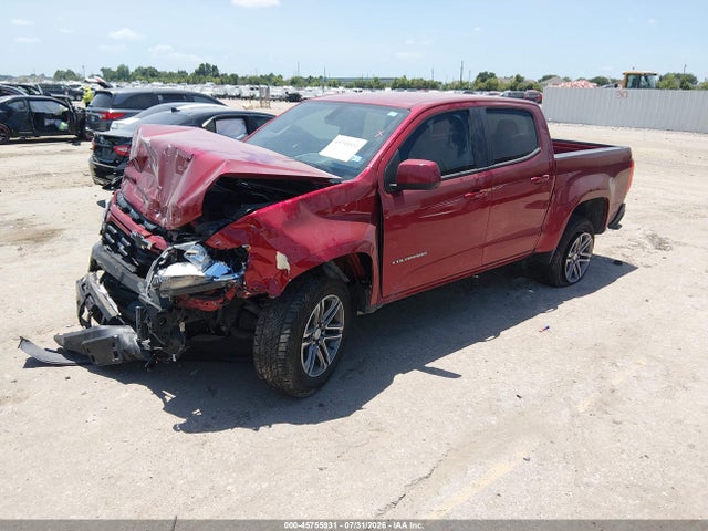 45755931 :رقم المزاد ، 1GCGSBEA0M1278046 vin ، 2021 Chevrolet Colorado مزاد بيع