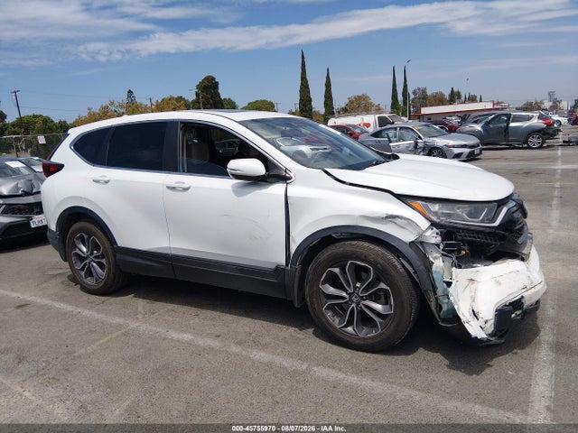 45755970 :رقم المزاد ، 2HKRW1H53MH400235 vin ، 2021 Honda Cr-v 2wd Ex مزاد بيع