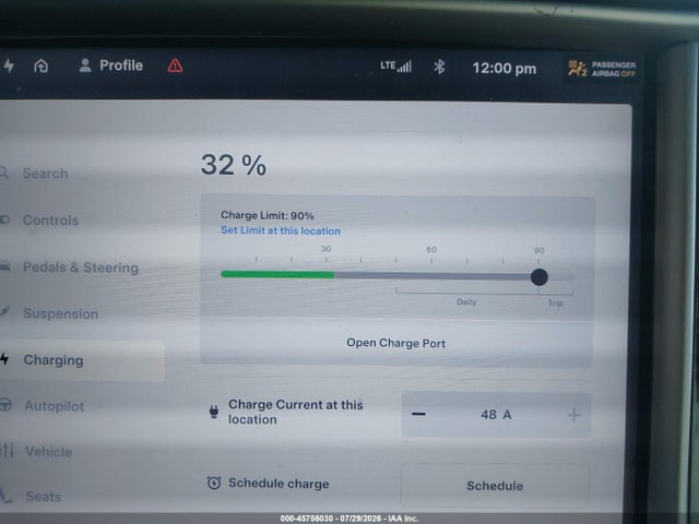 Продаж на аукціоні авто 2020 Tesla Model X Long Range Dual Motor All-wheel Drive/long Range Plus Dual Motor All-wheel Drive, vin: 5YJXCBE21LF305945, номер лоту: 45756030