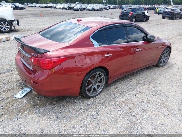 2014 Infiniti Q50 Hybrid Sport მანქანა იყიდება აუქციონზე, vin: JN1AV7AR0EM700194, აუქციონის ნომერი: 45756035