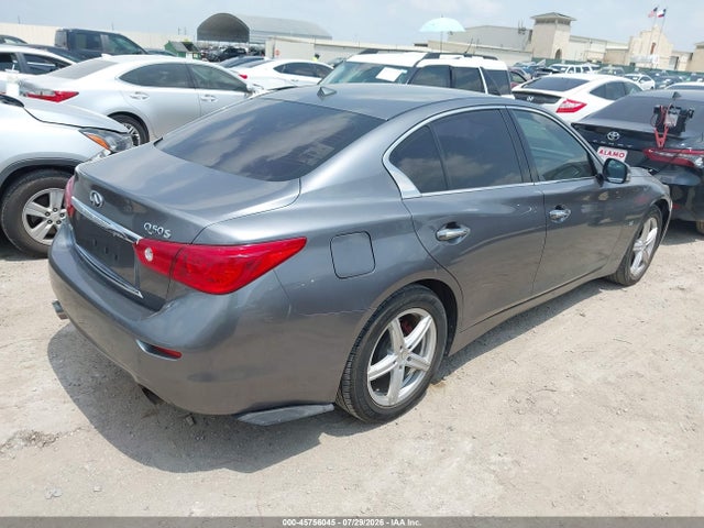 45756045 :رقم المزاد ، JN1BV7AR0EM707649 vin ، 2014 Infiniti Q50 Premium/sport مزاد بيع